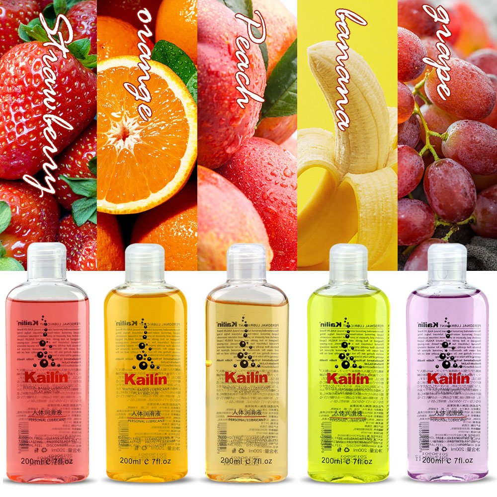 200ml fruit flavor lubricant grease for sex anal lube gel Vagina lubrication water based oil lubricante sexual Silk Touch