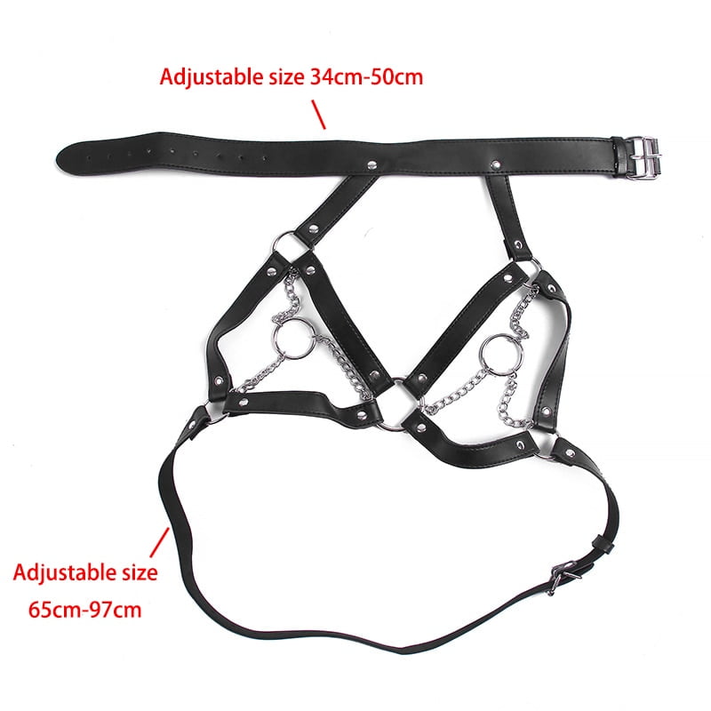 2020 New BDSM Fetish Bondage Collar Body Harness Sex Toys Adult Products For Couples Sex Bondage Belt Chain Slave Breasts Woman - Image 6