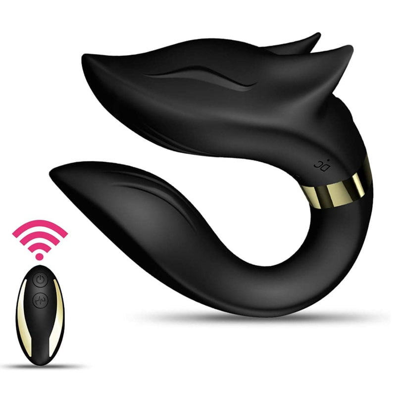 Clitoral Vibrator G Spot Wearable Vibrators C Shape Stimulator Adult Sex Toys with Remote Control for Women and Couples