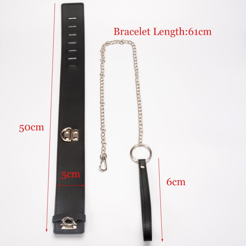Erotic Sex Toys Games For Couples Woman BDSM Bondage Elastic Strap Sexy PU Leather Collar Traction Rope Adult Exotic Accessories - Image 5