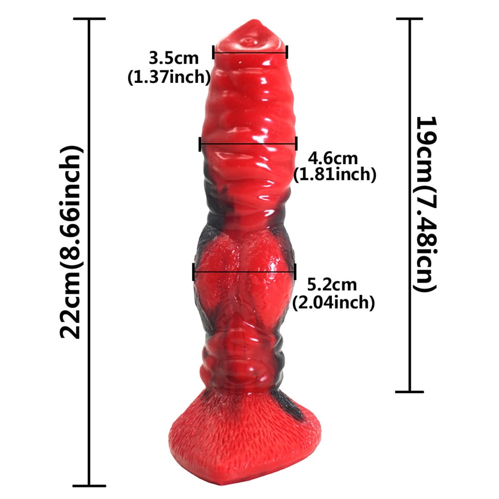 FAAK 2020 new red and black colorful animal horse dildo dog wolf fake penis sex toys for women female masturbate adult games - Image 3