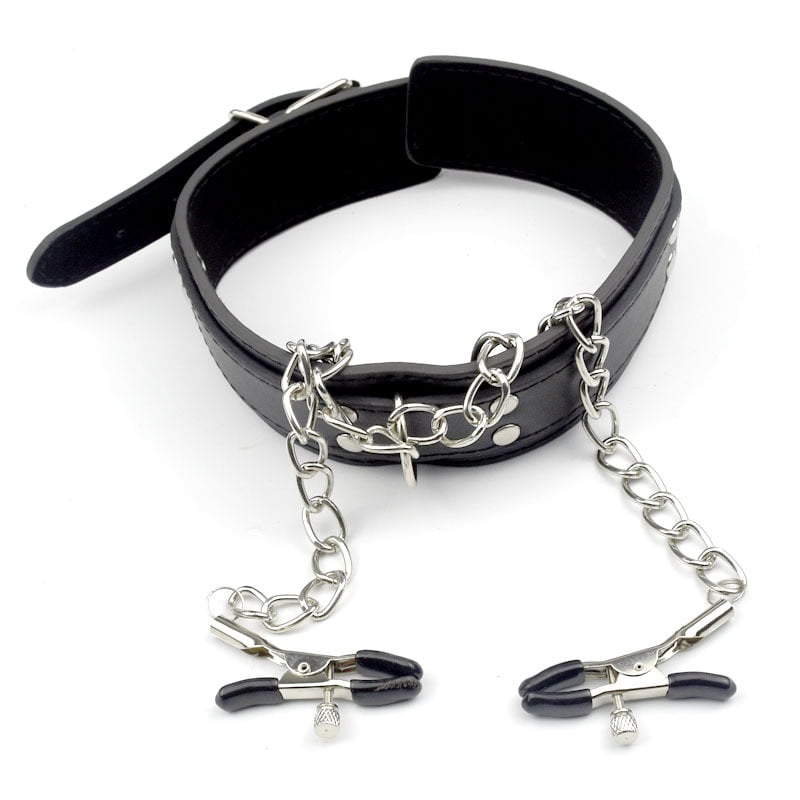 Fetish Nipple Clamps Chain Breast Clip Female Bdsm Leather Collar For Women Erotic Sex Bondage Sex Toys For Couples Adult Games - Image 4