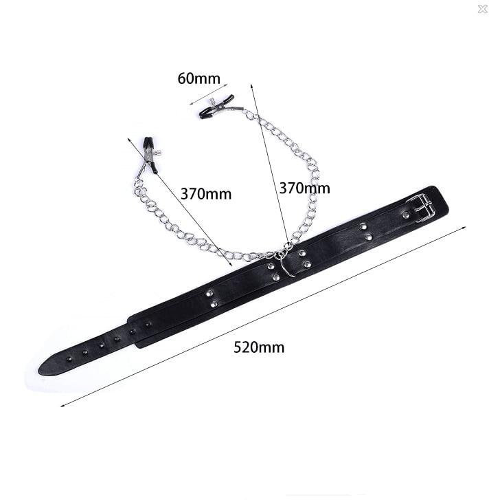 Fetish Nipple Clamps Chain Breast Clip Female Bdsm Leather Collar For Women Erotic Sex Bondage Sex Toys For Couples Adult Games - Image 6