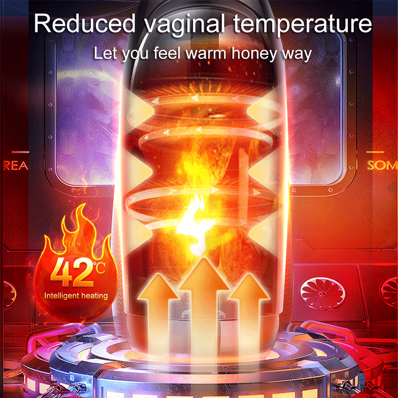 Male Intelligent Toy Automatic Sucking Heating and Telescopic Rotating aircraft cup electric masturbation cup Sex Toys For Men