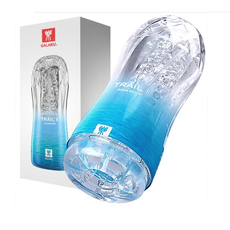 Male Masturbator Cup Soft Pussy Sex Toys Transparent...