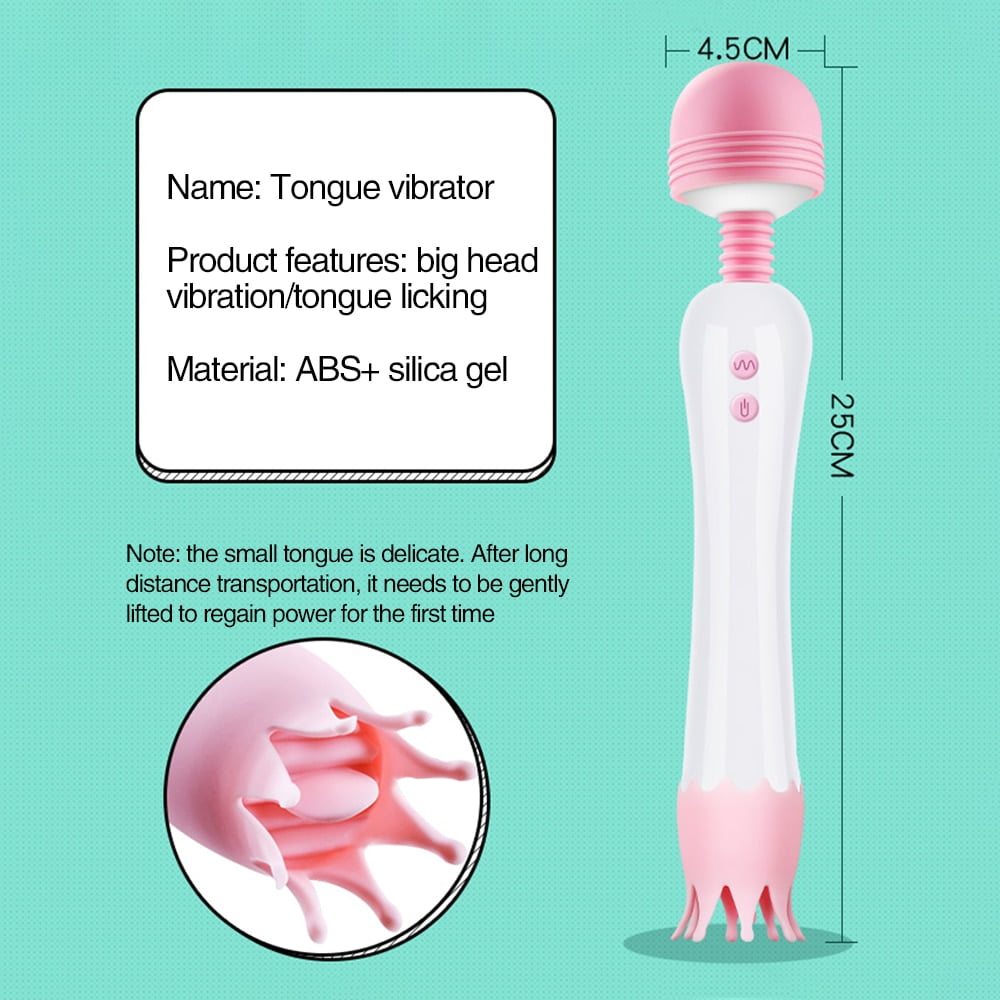 Oral Clit Vibrators for Women AV Magic Wand Vibrator Massager Licking Tongue Dildo Vibrator G-spot Clitoral Massager Sex Toys - Image 5