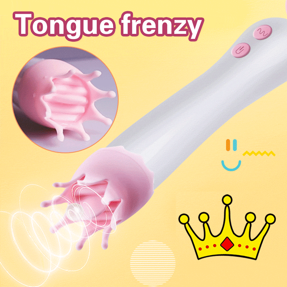 Oral Clit Vibrators for Women AV Magic Wand Vibrator Massager Licking Tongue Dildo Vibrator G-spot Clitoral Massager Sex Toys - Image 3
