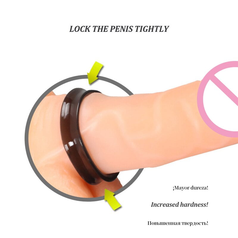 Penis ring dick ring cock ring delay ejaculation enhance sex staying power soft Elastic sex toys for men penis Adult sex toys - Image 3