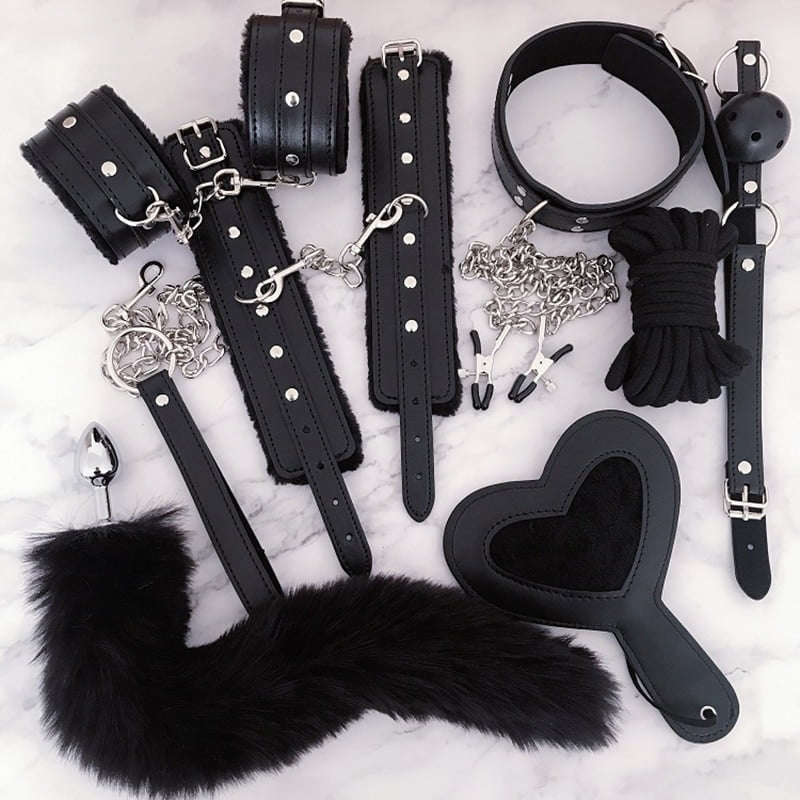 luxury brand Sex Toys for Woman Bdsm Bondage Set Collar Nipple Clamps Whip Butt Plug Erotic Porn Toys Handcuffs Sex Adult Games