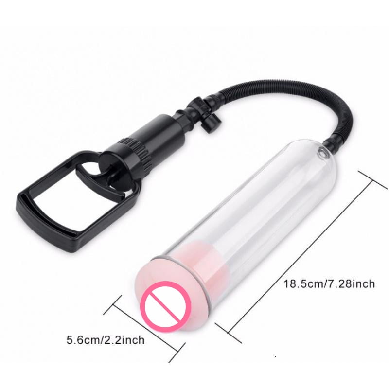 DropShipping Men Manual Penis Pump Male Penis Extender Penile Vacuum Pump Dick Enlargement Enhancer Massager Enlargement Trainer