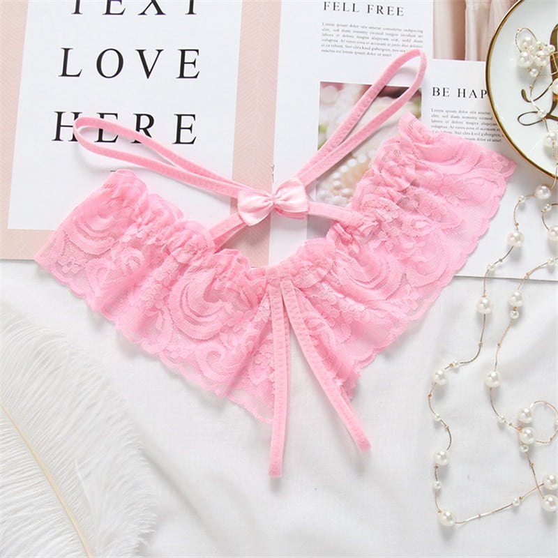 Hot Women Sexy Lingerie Erotic Open Crotch Panties Lace Transparent Crotchless Underwear Underpants Lace Sexy G-String - Image 4