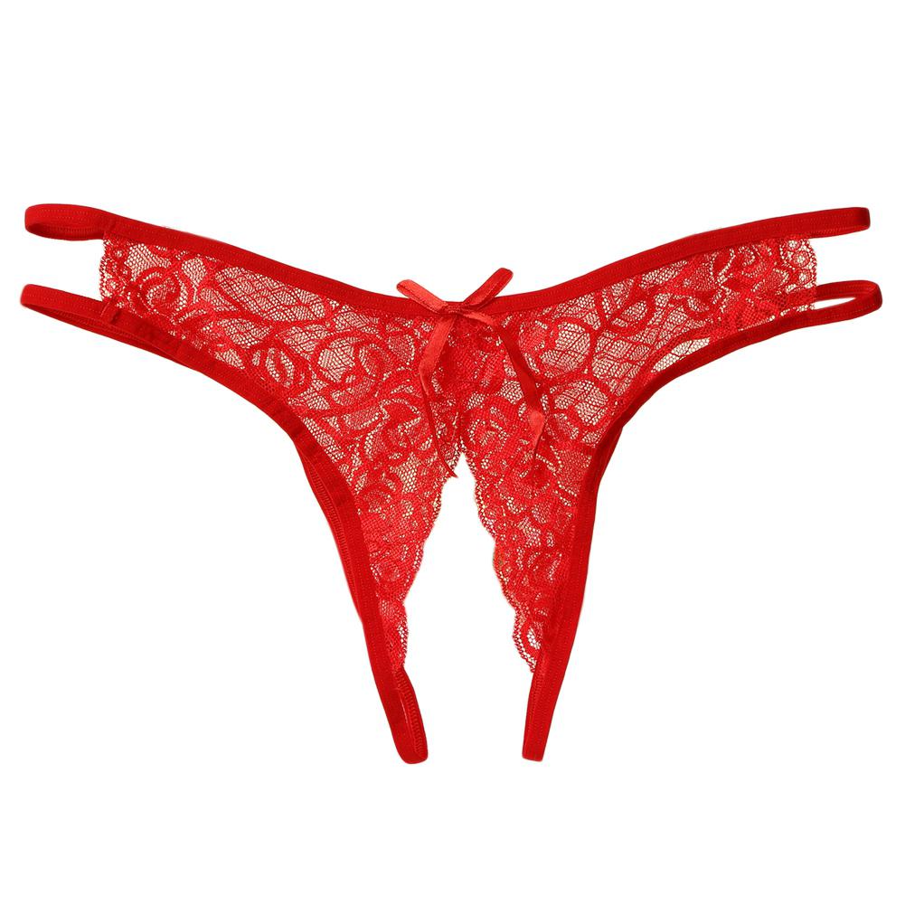 MISSKY Women Sexy Lingerie hot erotic open crotch Panties Porn Lace transparent underwear crotchless sex wear cheeky briefs