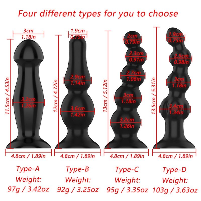 Prostate Vibration Massager Suction Cup Butt Plug Vaginal Prostate 10 Speed Vibration Massage Stimulates Male and Female Sex Toy