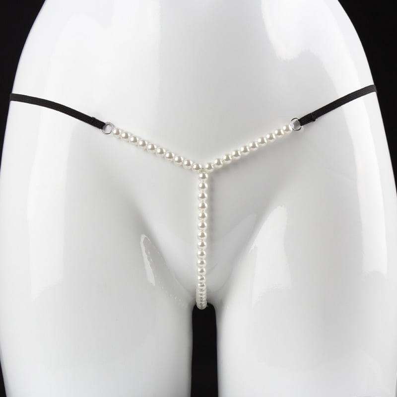 Sexy Lingerie For Women porno Sex Wear Pearls Massage Ladies Panties Beading G-String Babydoll Bikini Micro Thong Underwear