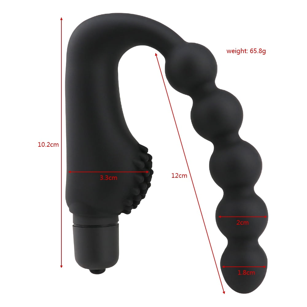 Silicone 10 Speeds Anal Plug Prostate Massager Vibrator Butt Plugs 5 Beads Sex Toys for Woman Men Adult Product Sex Shop Sexo