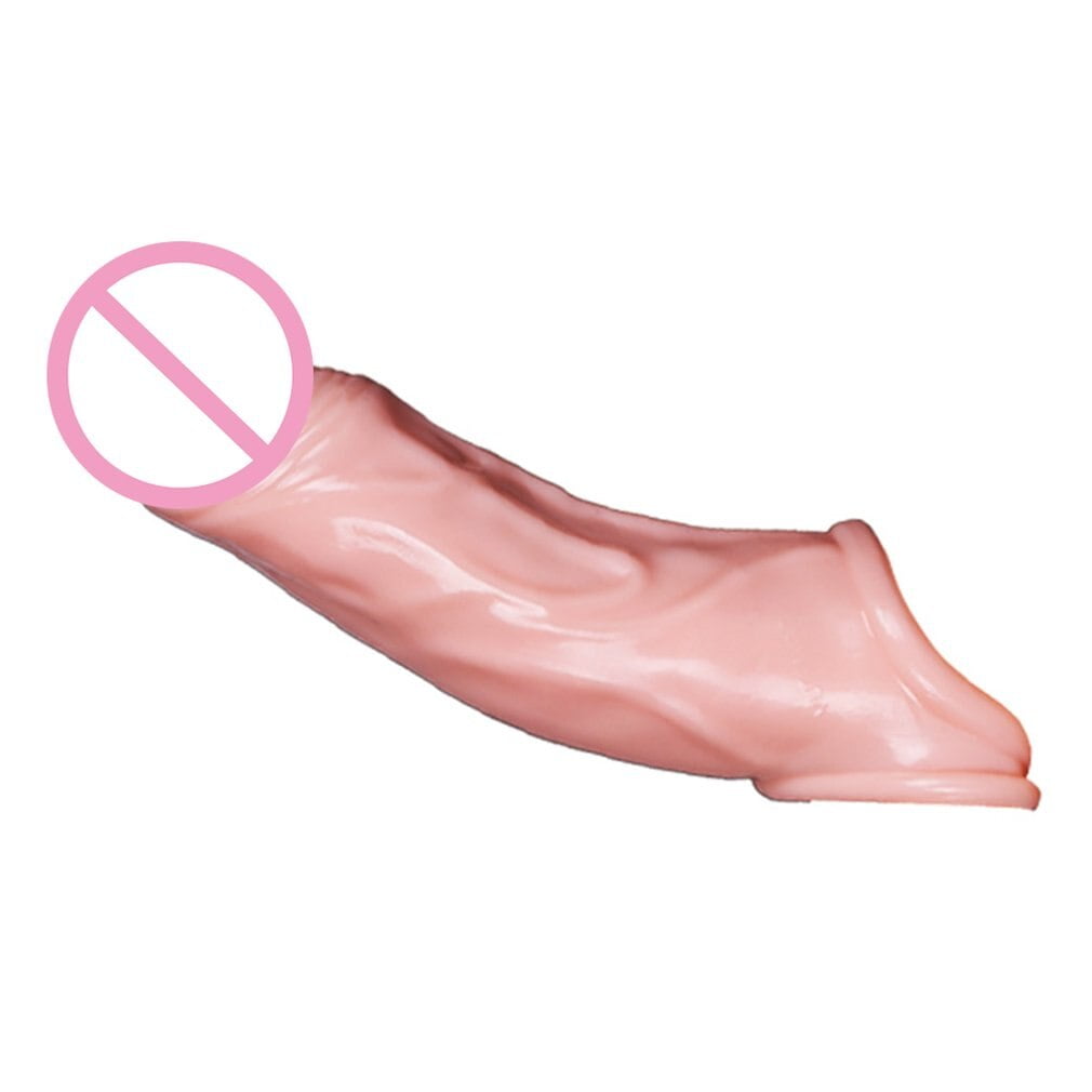 Stretchable Double Opening Penis Sleeve Imitating Penis Enlargement Sex Toys For Men Condoms Male Cock Extender Dildo Enhancer - Image 4